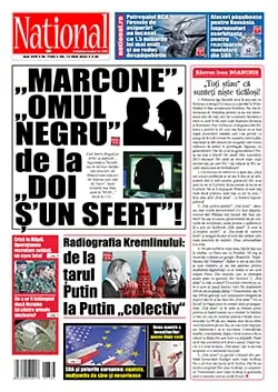 Prima pagină anunț în ziarul National