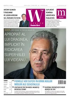 Prima pagină anunț în ziarul Romania Libera
